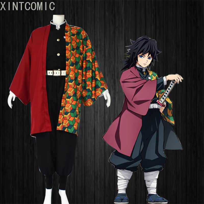 

Anime Demon SlayerTomioka Giyuu Cosplay Costume Kimetsu No Yaiba Costume for Kids for Adult Gifts