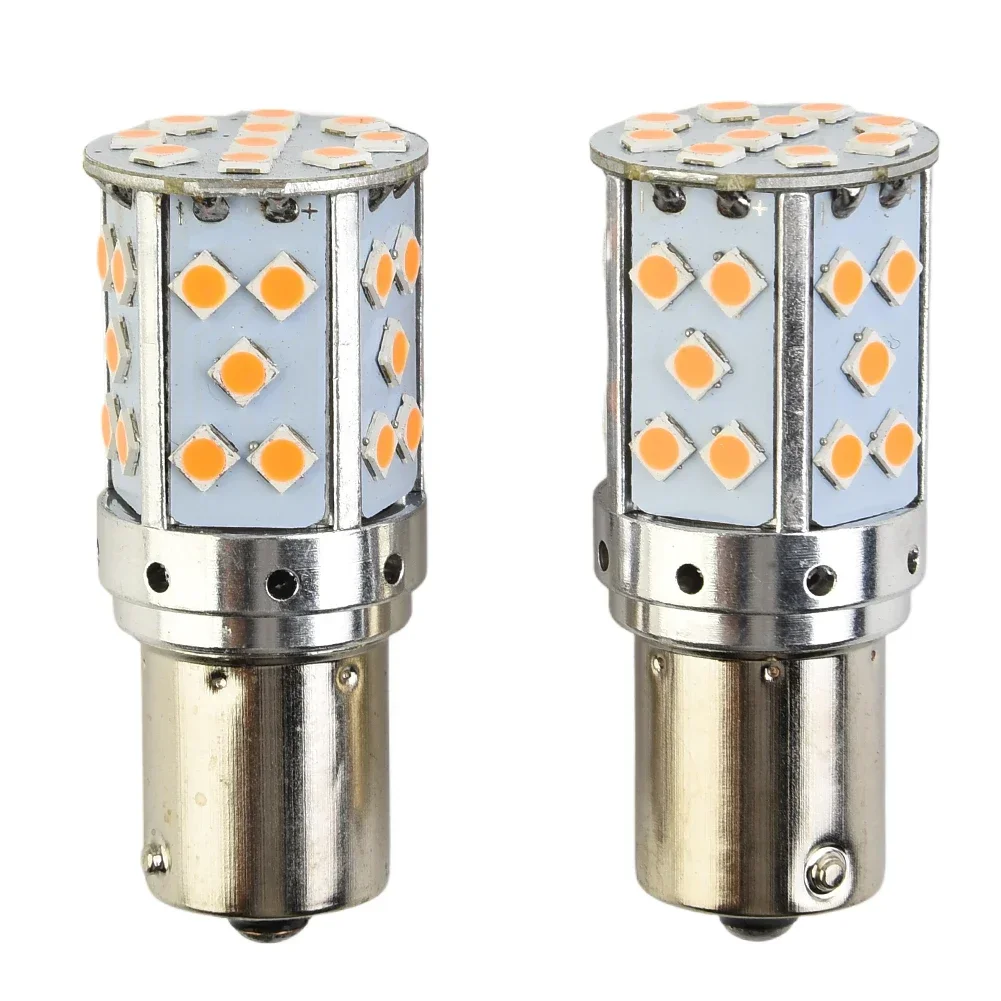 Совершенно новые светодиодные лампы BAU15s аксессуары янтарная яркая лампочка без