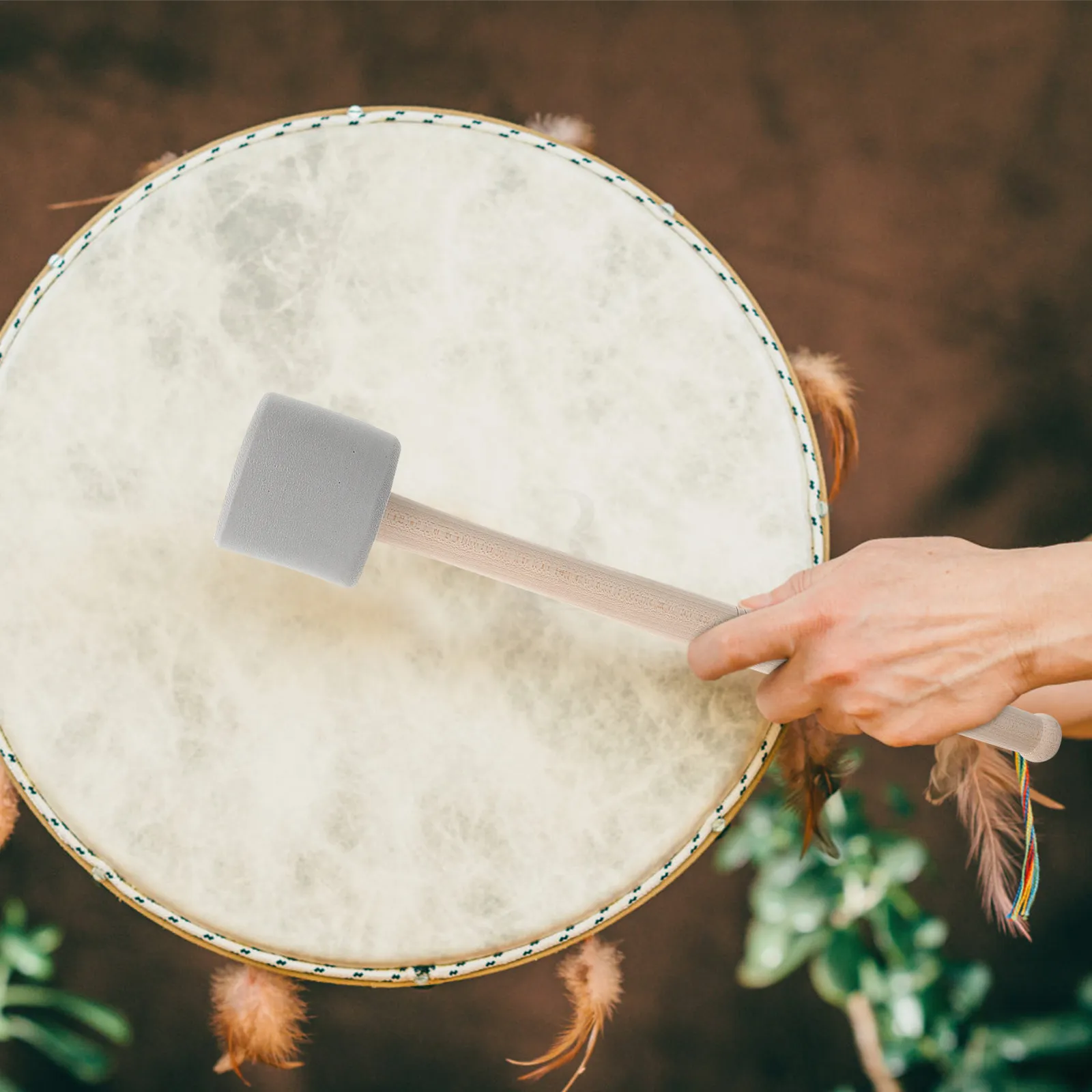 Фото 2 шт. высококачественные барабанные палочки для ударных инструментов с превосходным балансом звука, чёткостью тона и защитой для малого барабана №3