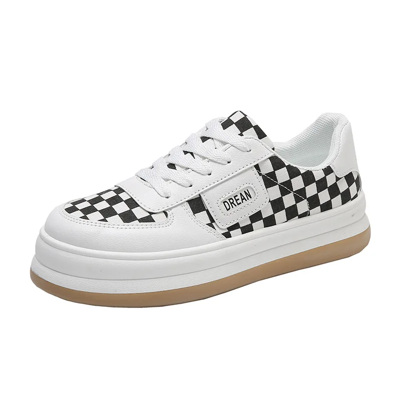 

Ladies Vulcanized Shoes 2022 New Spring Breathable White Shoes Platform Shoes Casual Sports Shoes Ladies Flat Shoes Women Shoes