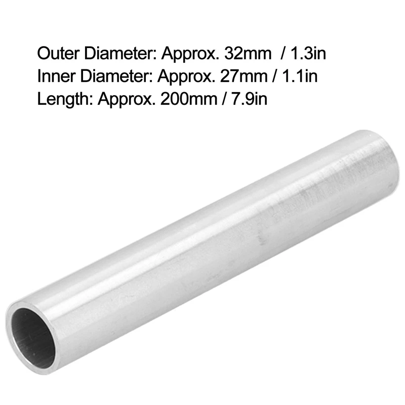 

Aluminum pipe Aluminum Tubing 32mm OD 27mm Inner Dia 200mm Length Straight Pipe Tube customize service
