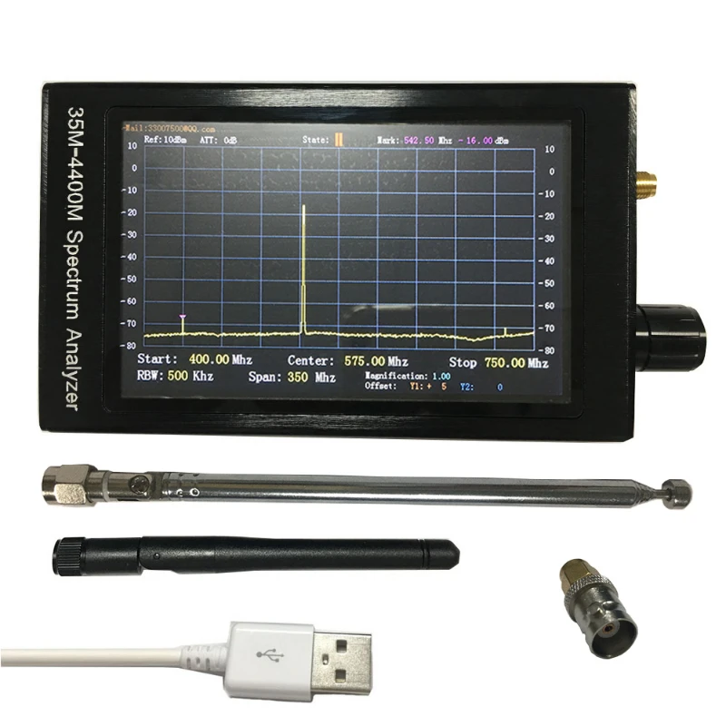 

2022 Handheld Portable Spectrum Analyzer 35m-4400mhz Test Laboratory RF RF High Frequency EMC Rectification