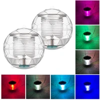 solar floating pool lights solar powered color changing balls lights pool garden pond party decorations waterproof led lights