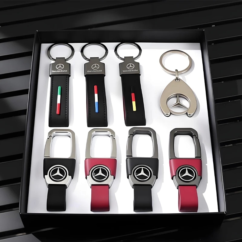 Фото Брелок-подвеска для ключей автомобиля Mercedes-Benz AMG W176 W215 W220 C200 C260 GLA GLC W203 W204 W168 A45, модные деловые цепочки для ключей №3