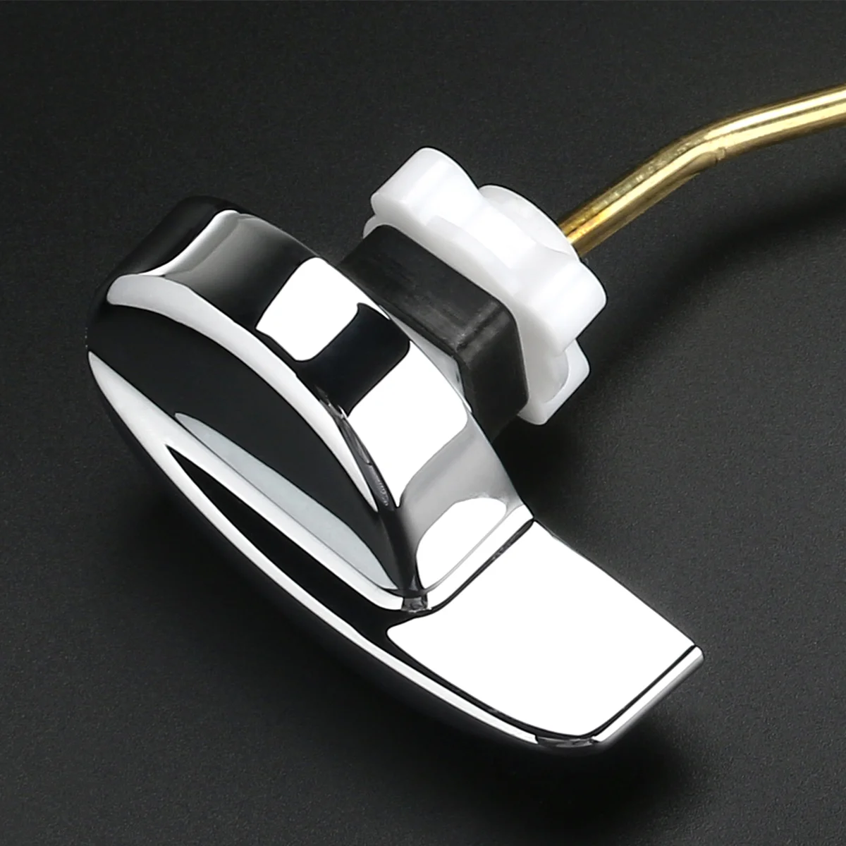 

Toilet Lever Handle Replacement Tank Flush Kit Side Mount Angle Fitting Parts Zinc Alloyuniversal Flusher Blackfrontnut Lock
