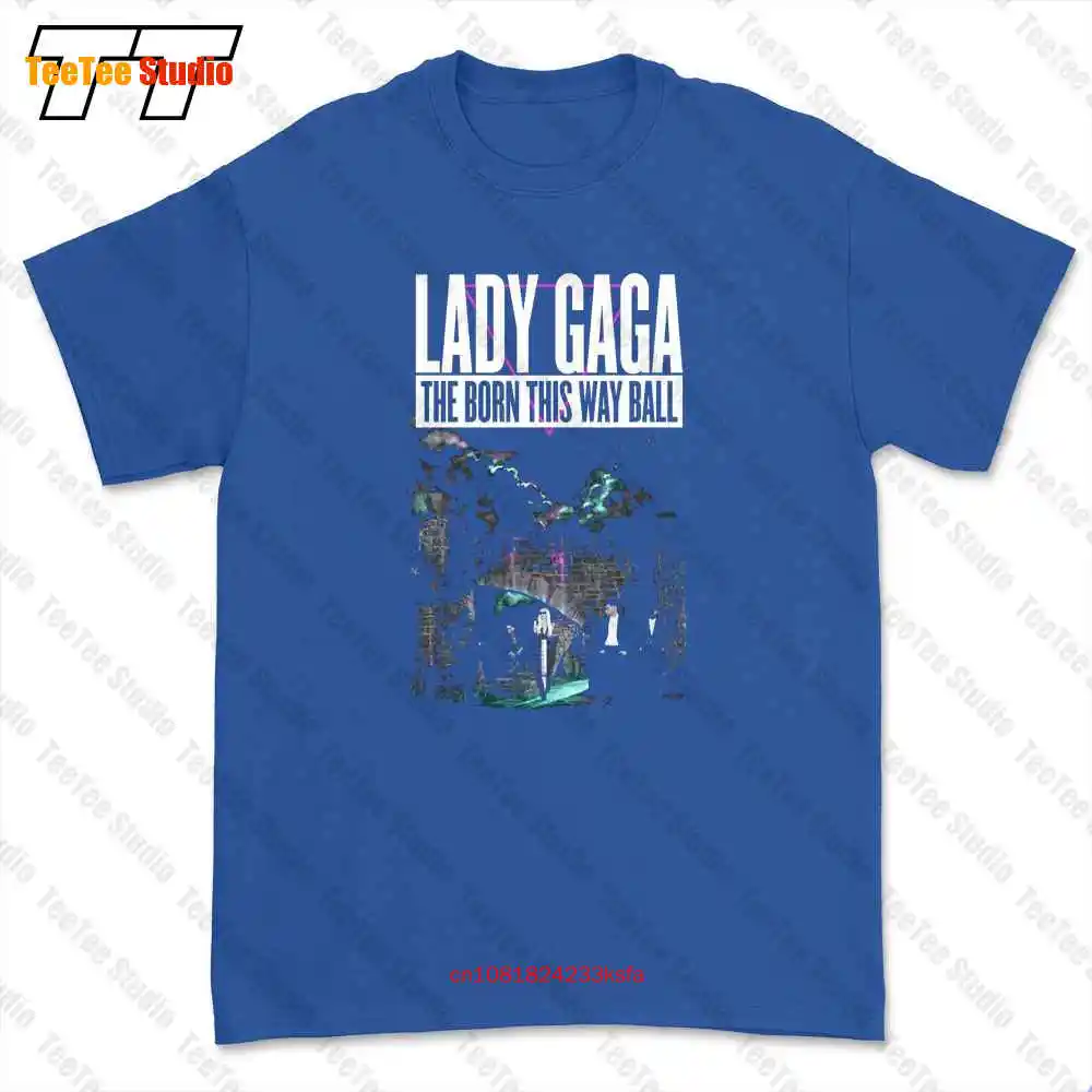 Поп-музыкальная футболка Lady Gaga Castle Tour 2013 The Born This Way Ball c0tee SQ