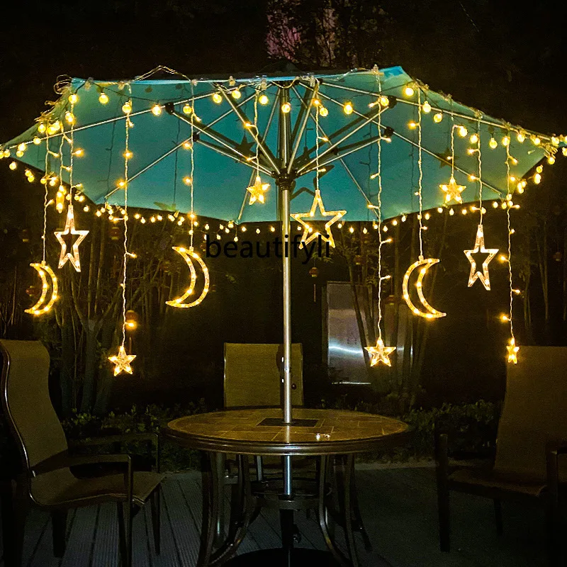 

yj Solar Star Light String Colored Lights Ambience Light Outdoor Waterproof Led Courtyard Decorative Lights 3.5M