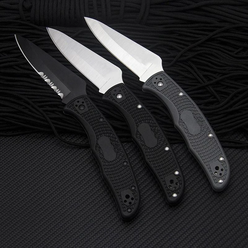 

Outdoor Tactical Folding Knife 9cr14mov Blade Camping Fishing Hunting Safety-defend Survival Multi-functional Pocket Knives