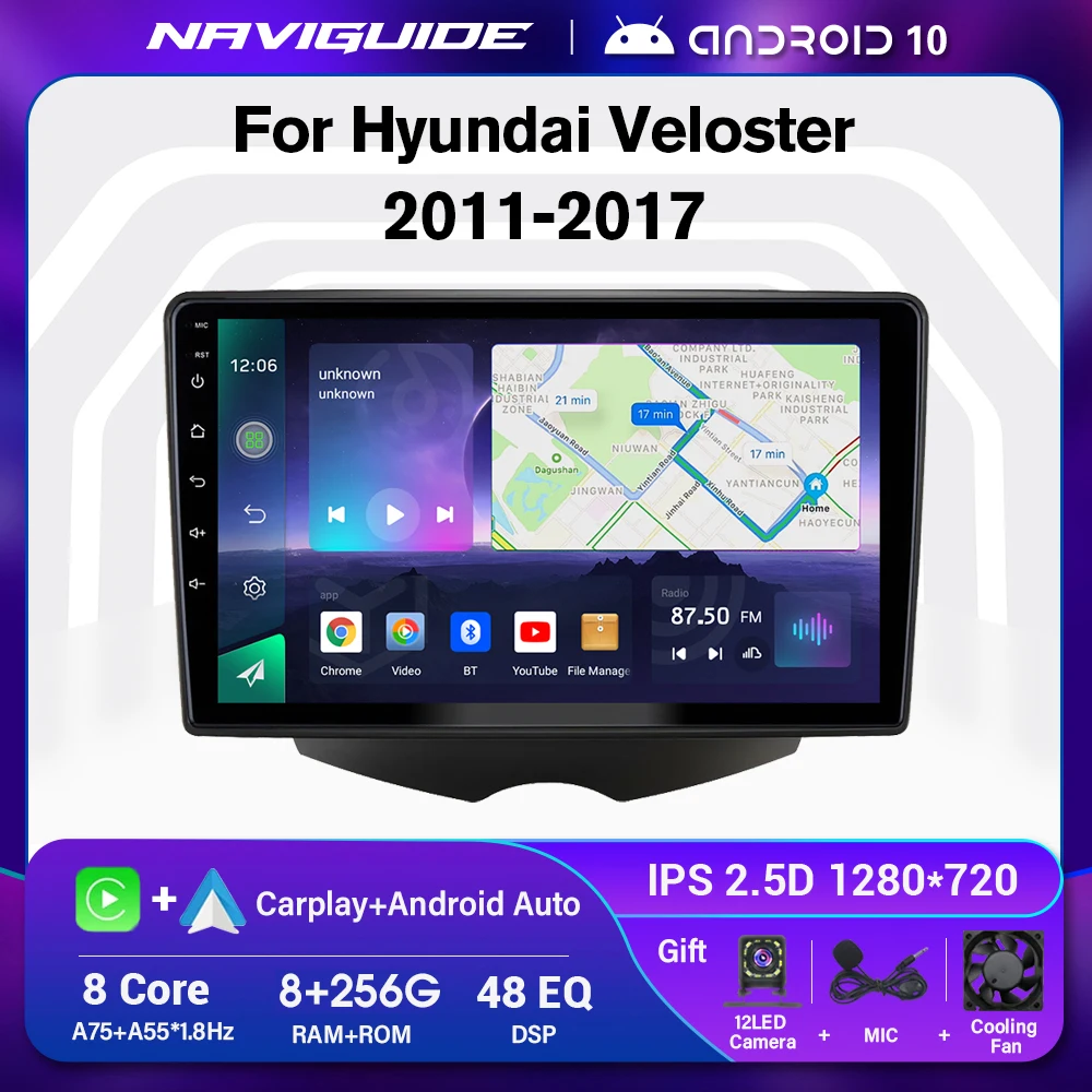 

Автомагнитола для Hyundai Veloster 2011-2017, Android 10,0, GPS, Bluetooth