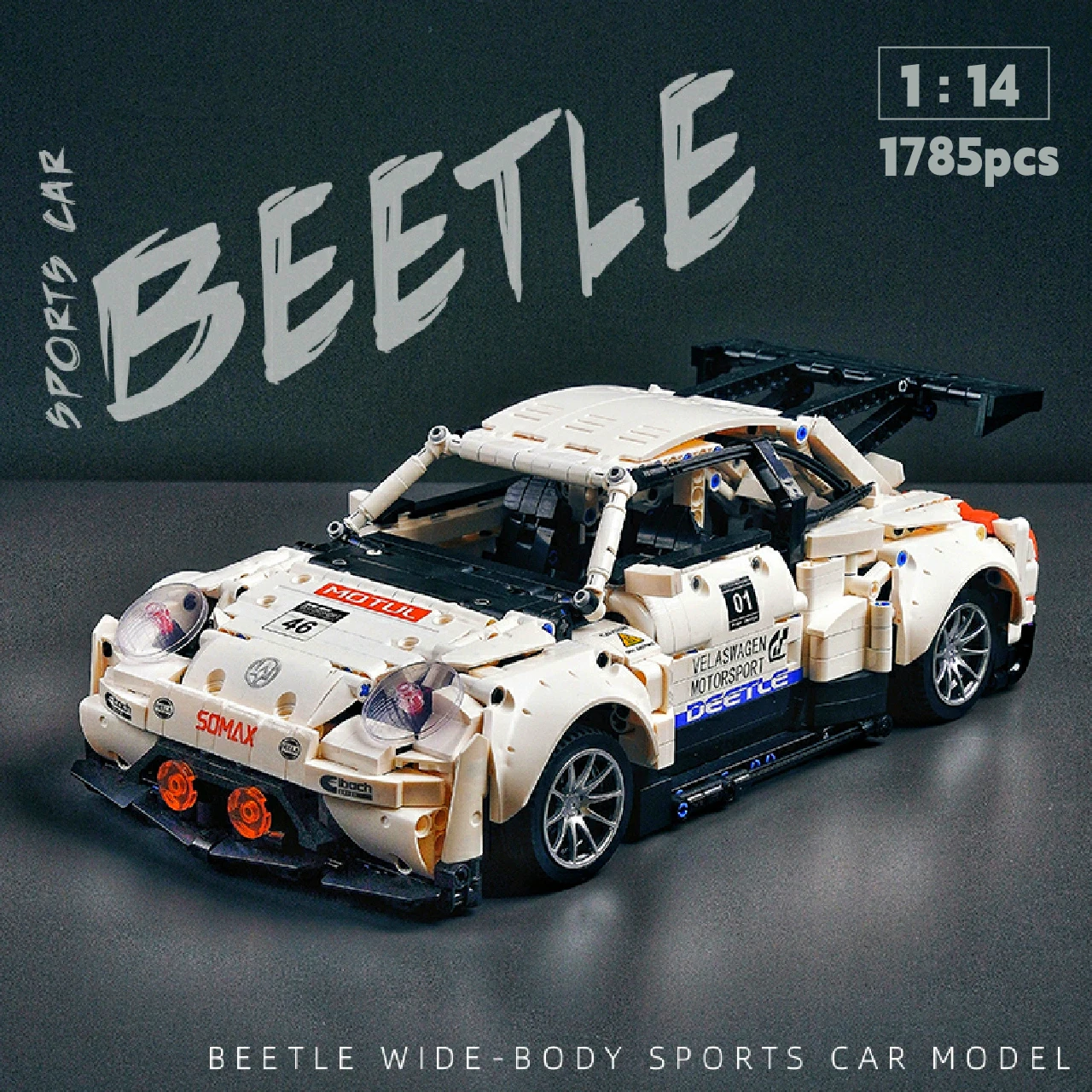 

Новинка, в наличии, жук, ретро спортивный автомобиль, дистанционное управление, технология 1:14, креативная Совместимость со строительными бл...