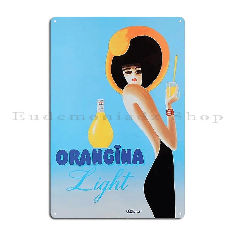 Orangina винтажный металлический знак клубный дизайн проектирование кинотеатр