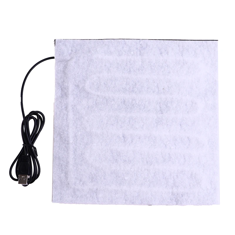 

22x22cm 5V USB Pet Warmer Heating Pad Electric Heater Pad Winter Warm Carpet Carbon Fiber Heating Pad Hand Warmer