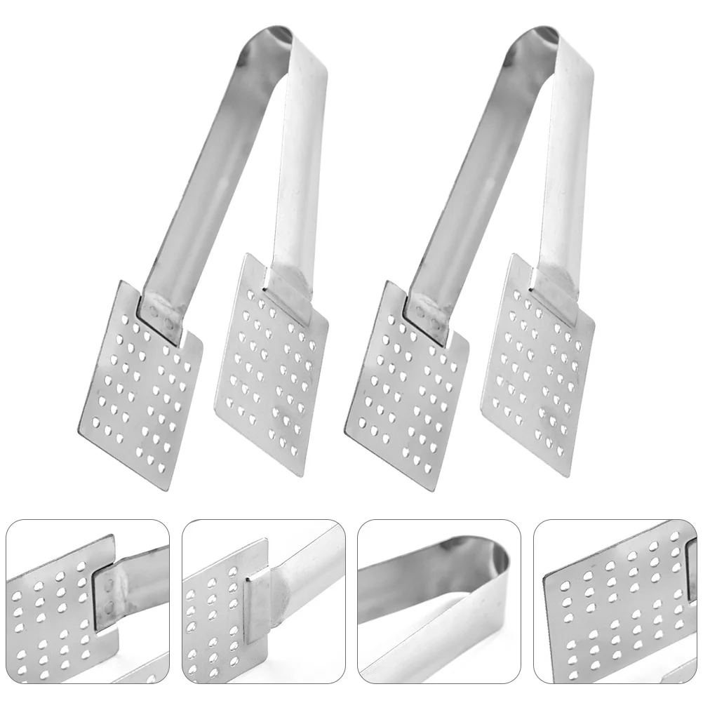 

Tong Tea Bag Strainer Squeezer Tongs Kitchen Bar Spoon Snack Bread Appetizer Bagstool Toast Grip Holderinfuser Steak Pasta