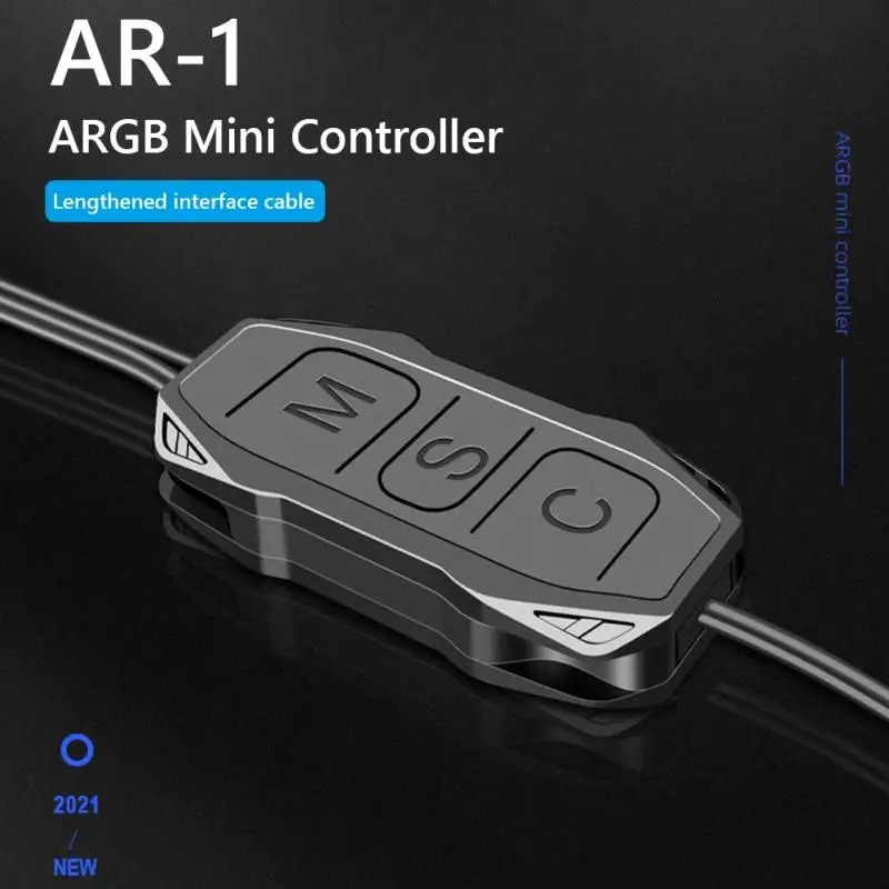 

2/4/6PCS Mini Or Cooling Fan Light Strip Lengthen Cable Wide Argb Sync Controller Mini Control Hub Adapter Mini Rgb Controller