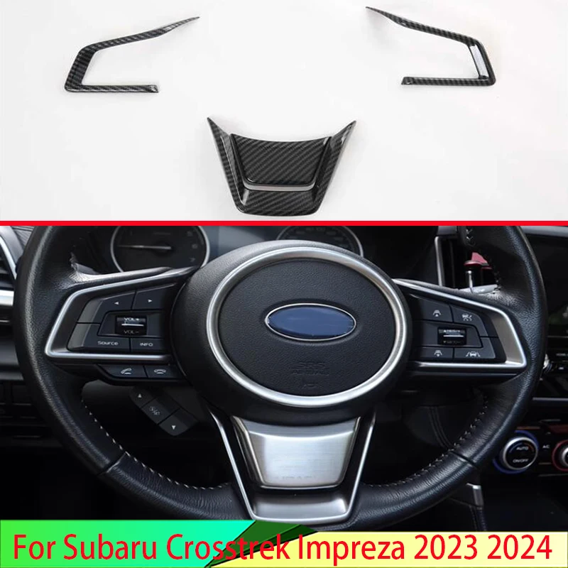 Для Subaru Crosstrek Impreza 2023 2024 автомобильные аксессуары крышка панели рулевого колеса