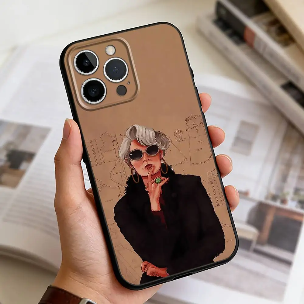 Фото Чехол для телефона M-Meryl Streep Art для iPhone 17, 16, 15, 14, 13, 12, 11 Plus, Pro Max, XS, мягкий силиконовый черный чехол №3