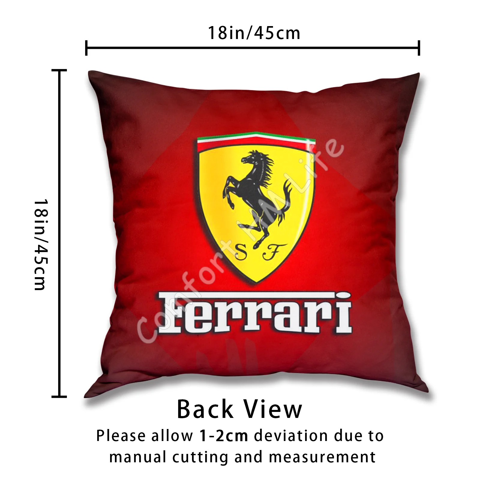 Модная наволочка с логотипом Ferrari для подушки чехол дивана кровати украшение
