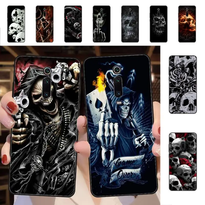 

Grim Reaper Skull Skeleton Phone Case for Redmi 5 6 7 8 9 A 5plus K20 4X S2 GO 6 K30 pro