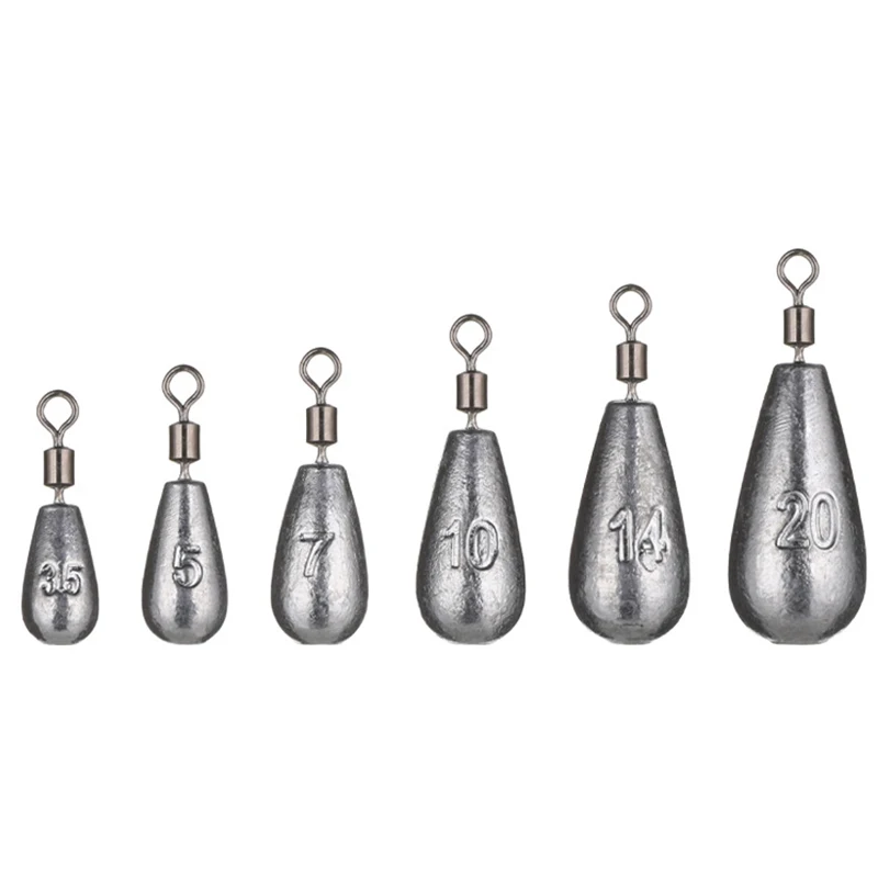 

TAKEDO FD04 Free Drop Fishing Weight Sinker 3.5g 5g 7g 10g 14g 20g Fishing Sinker With Swivel Fishing Accessories For Fishing