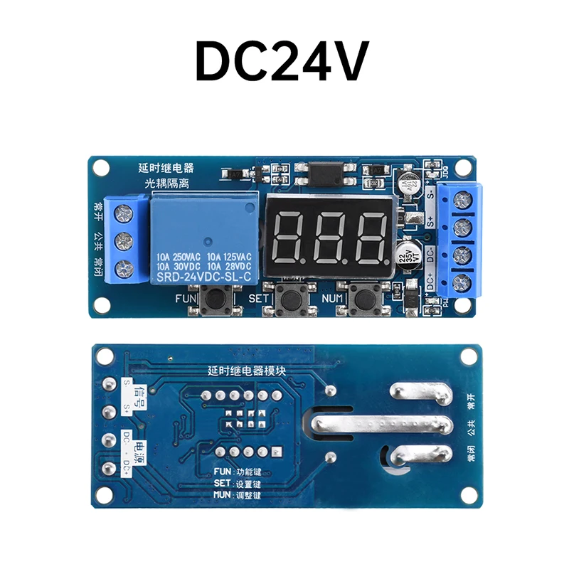 

Модуль реле времени 3,3 В, 5 В, 12 В, 24 В