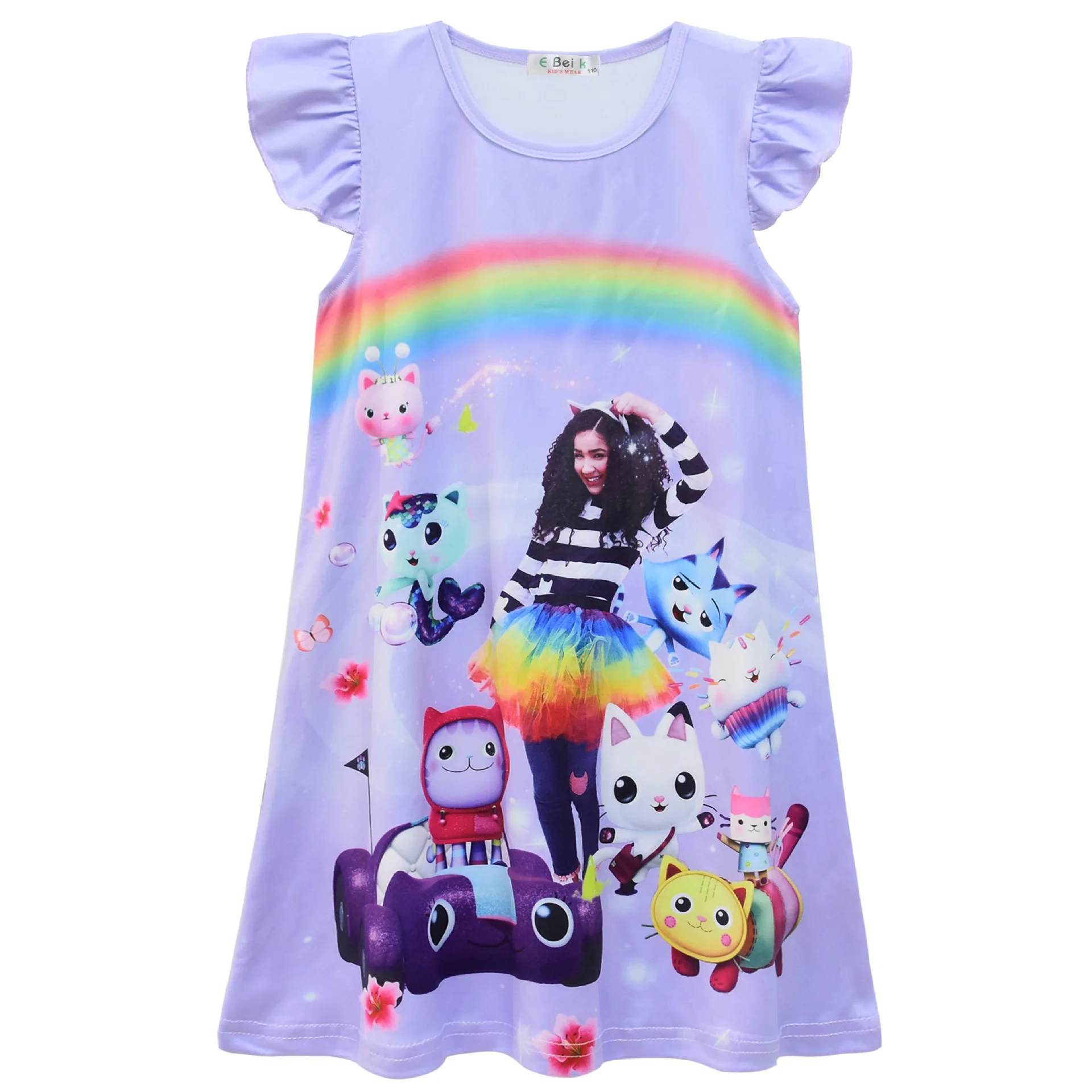 Gabby кукольные домики платье для девочки летнее аниме Габби Кот Малыш Милая одежда