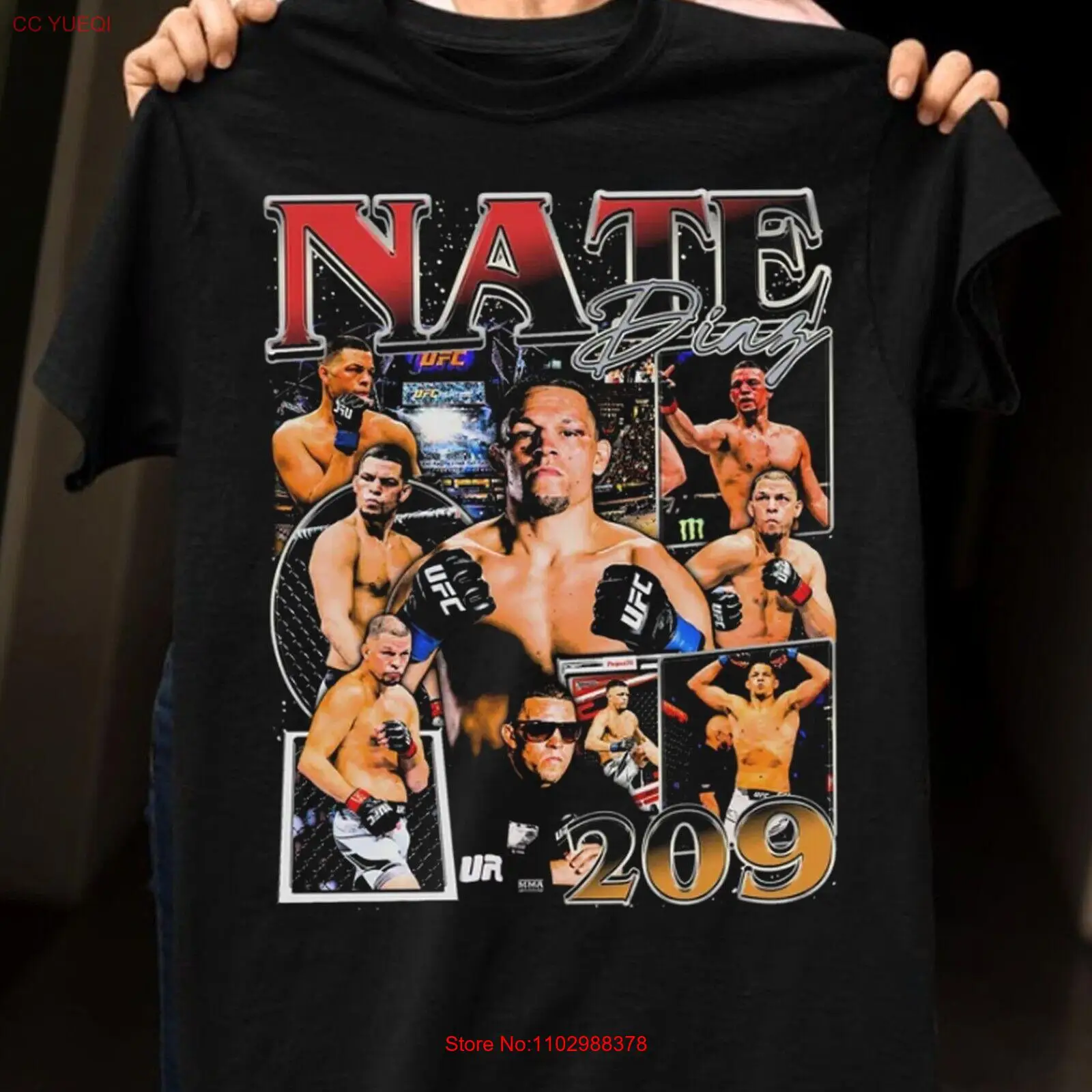 Классическая мужская рубашка унисекс Nate Diaz S-5XL BL29.10 Бесплатная доставка