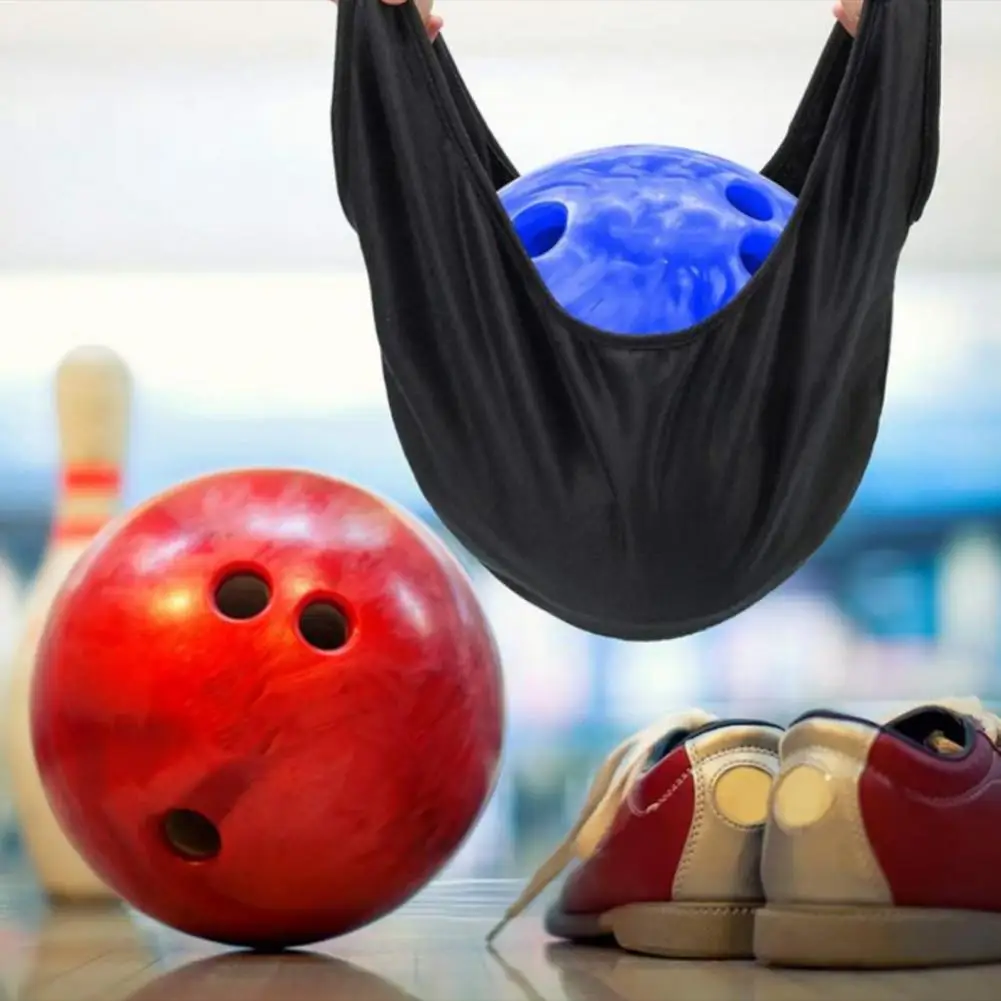 Bowling Ball Holder Bag  Practical Wear-resistant Polyester  Bowling Seesaw Bag Microfiber Bowling Polisher Bag Sports Supplies