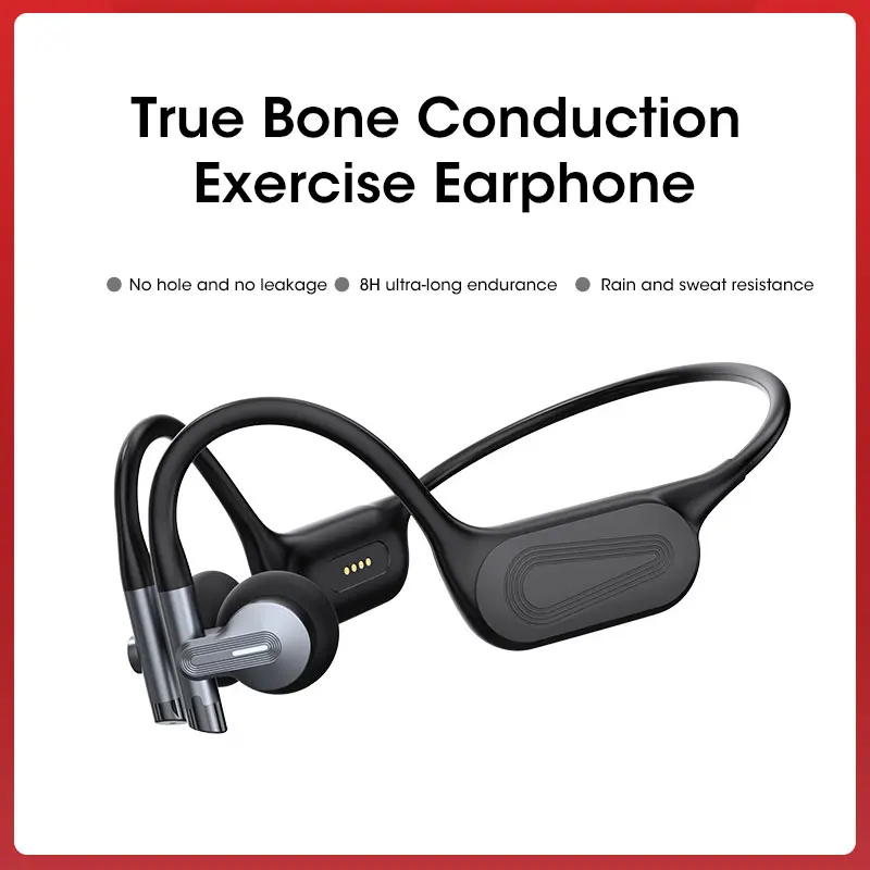 

X18 bone conduction headset IPX8 waterproof Bluetooth 5.3 wireless headset sports headset with microphone for running driving