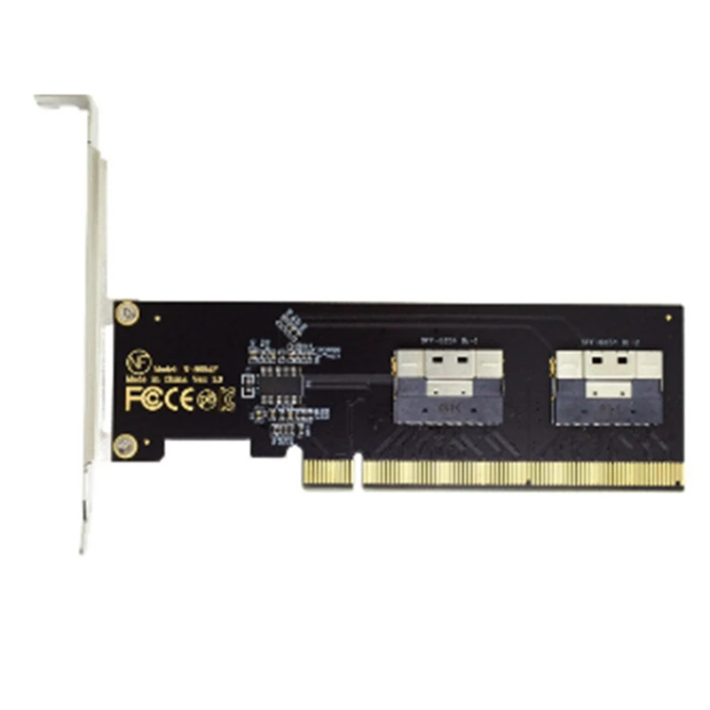 Pcie 4 0 X16 до портов Nvme-совместимая Плата расширения PCI-E Gen4/3 Slimsas 8I SFF8654 графическая