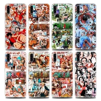 cartoons anime one piece family clear phone case for samsung a70 a70s a40 a50 a30 a20e a20s a10 a10s note 9 10 20 soft silicone
