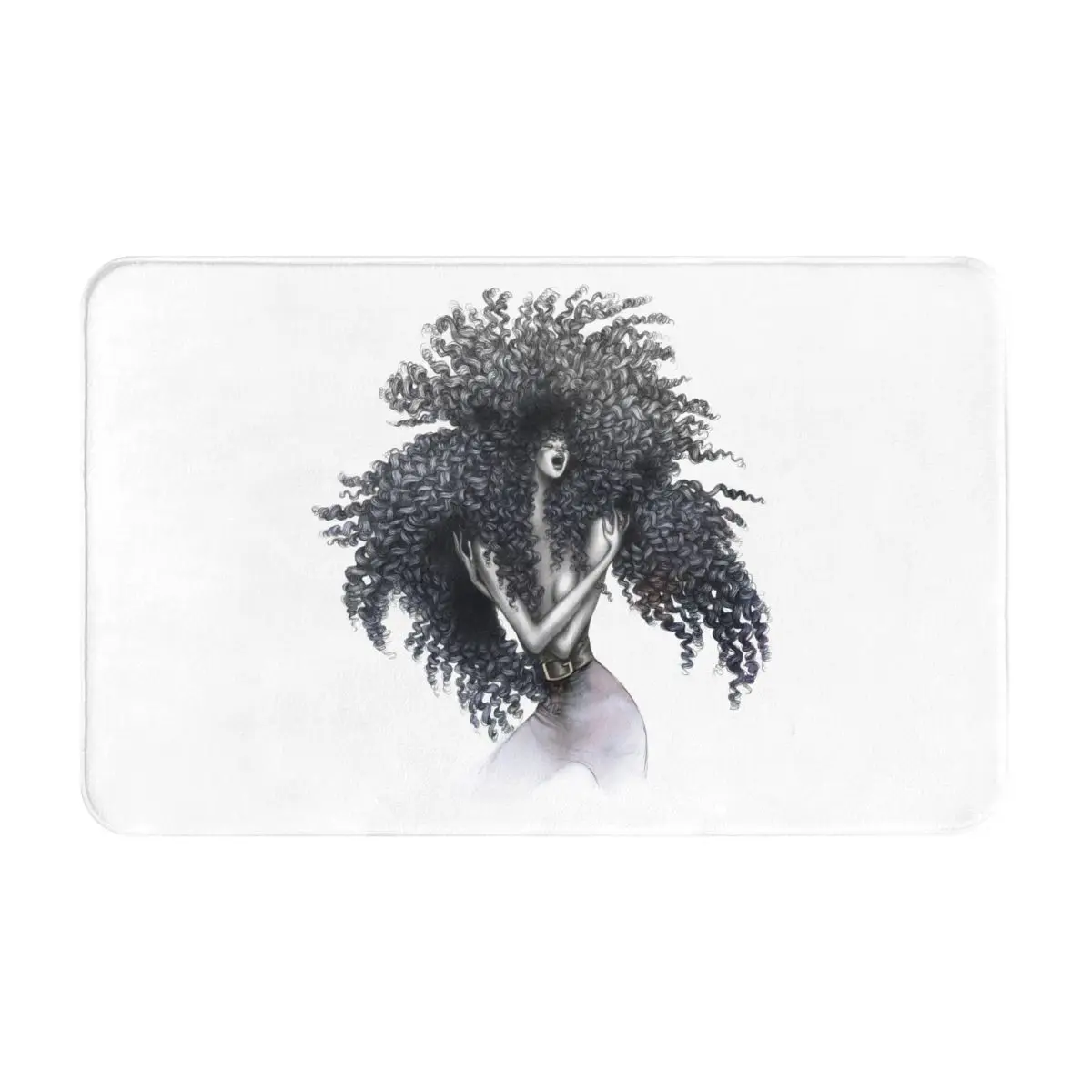 

Afro Head Non-Fading Ambiance Home Decor Crawling Mats Create A Cozy Atmosphere Non-Slip Play Mat Bedroom Living Room Outdoor