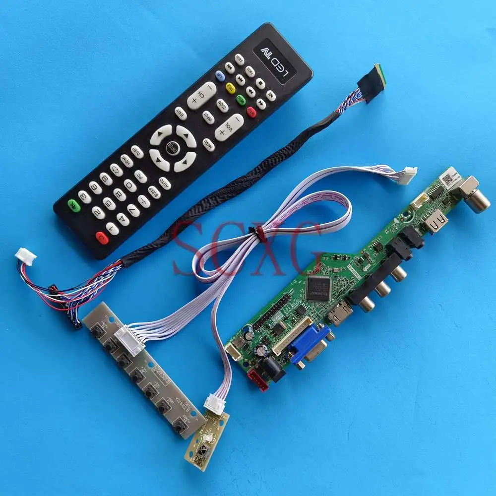 

Fit LTN156AT05-H01 Display LCD Controller Board Kit DIY 15.6" 1366 768 LVDS 40 Pin TV Analog Signal HDMI-Compatible VGA AV USB