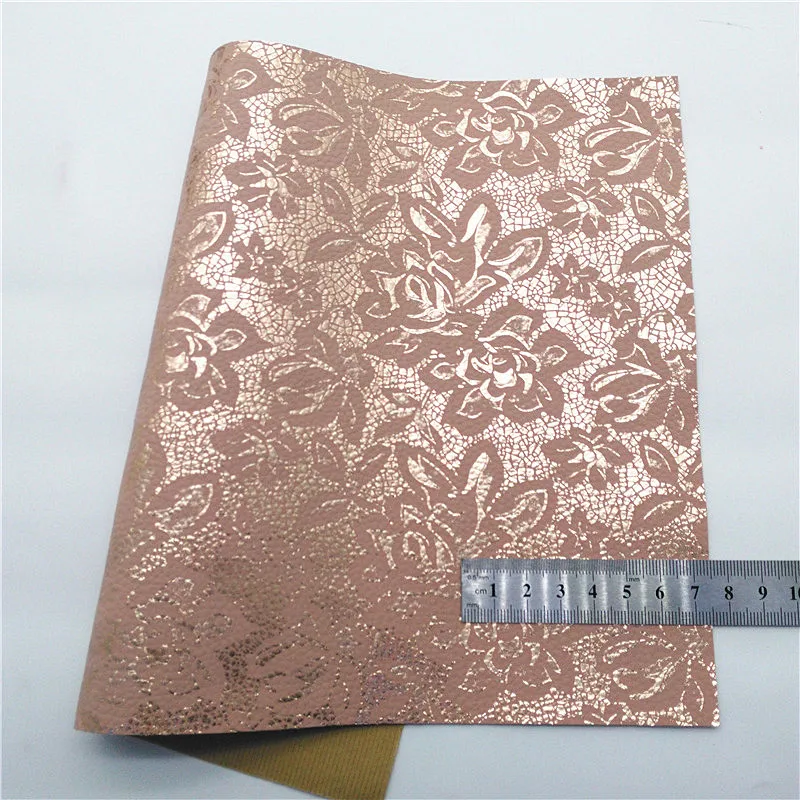 Розовое золото крупная блестящая кожа подходящая с цветами леопард змея ящерица