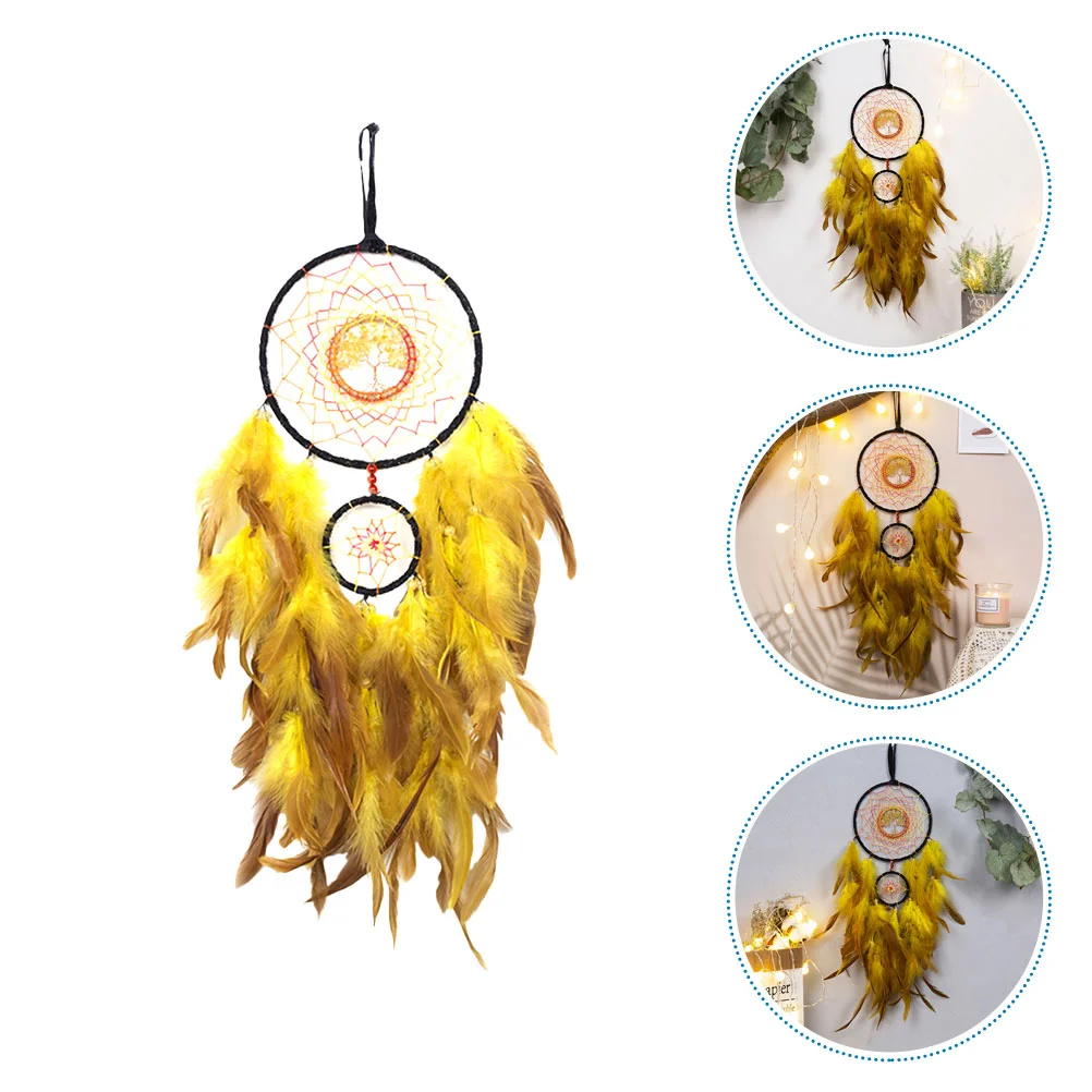 

Dreamcatcher Pendant Hanging Decor Wall Home Door Indoor Dream Catcher Plume Decorative