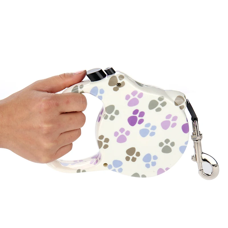 3M 5M 6M Растяжимая поводок для собак Автоматический нейлоновый поводок Предназначен для выгула и бега щенков и домашних животных Собачьи принадлежности.