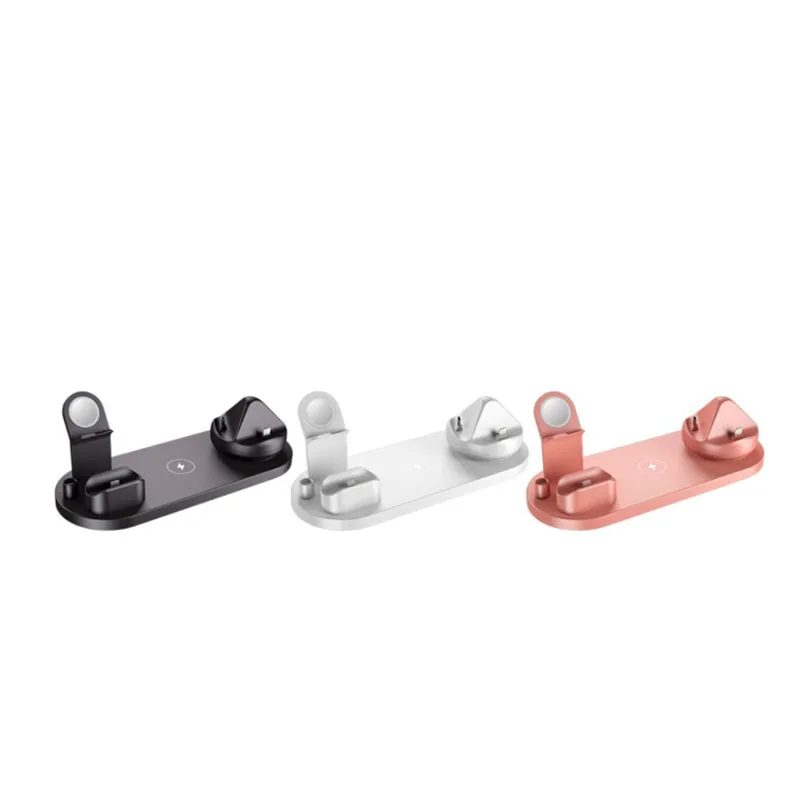 

Лидер продаж, беспроводное зарядное устройство 7 в 1, док-станция, быстрая зарядка для нескольких устройств Apple