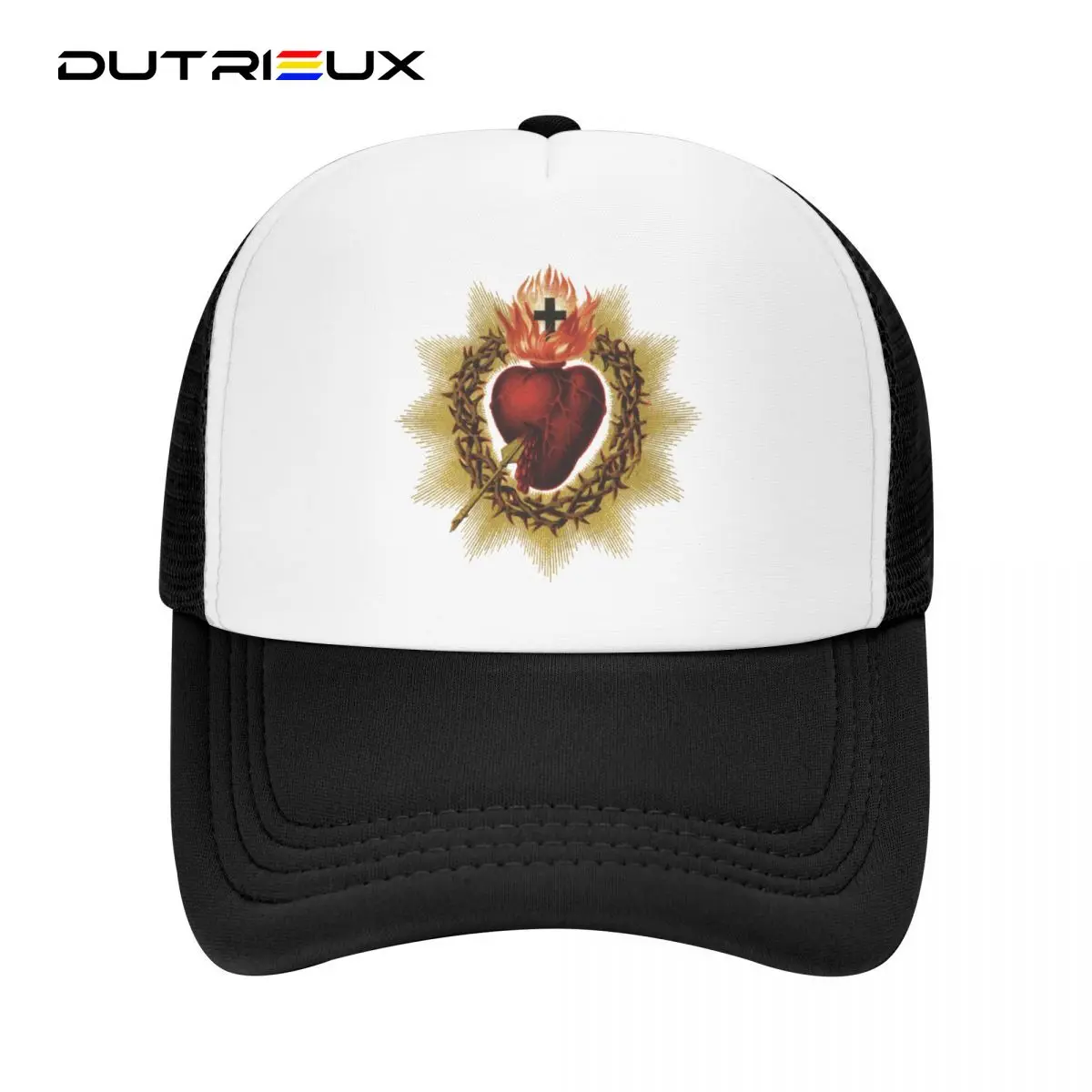 

DUTRIEUX Sacred Heart Of Jesus Baseball Cap Men Women Catholic Christian Faith Trucker Hat Outdoor Snapback Caps Sun Hats