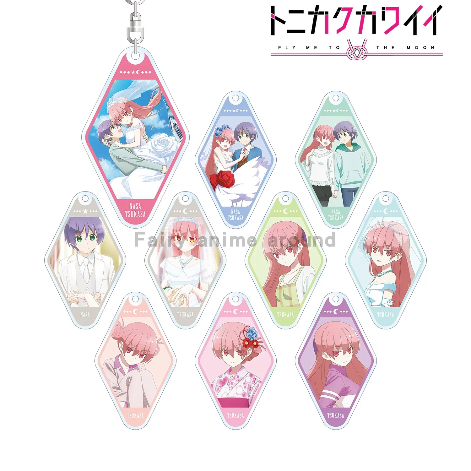 

Японский аниме Tonikaku Kawaii, брелок Yuzaki Tsukasa, аниме фигурка, пряжка, подвеска Tonikaku Kawaii, внешние аксессуары
