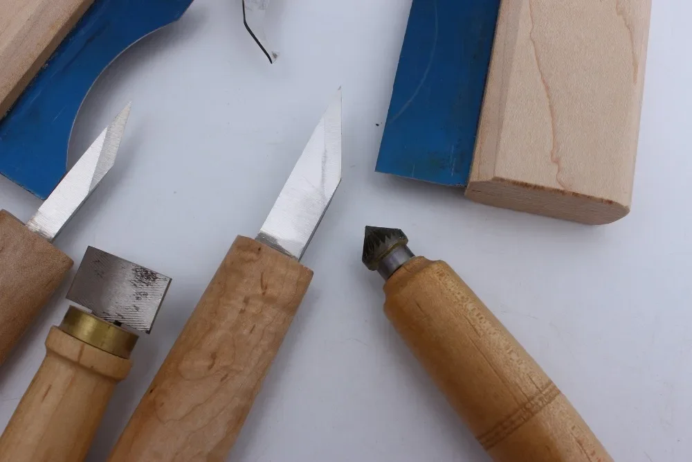 Yinfente 7 шт. инструменты для скрипки нож резной скребок Инструменты гитары