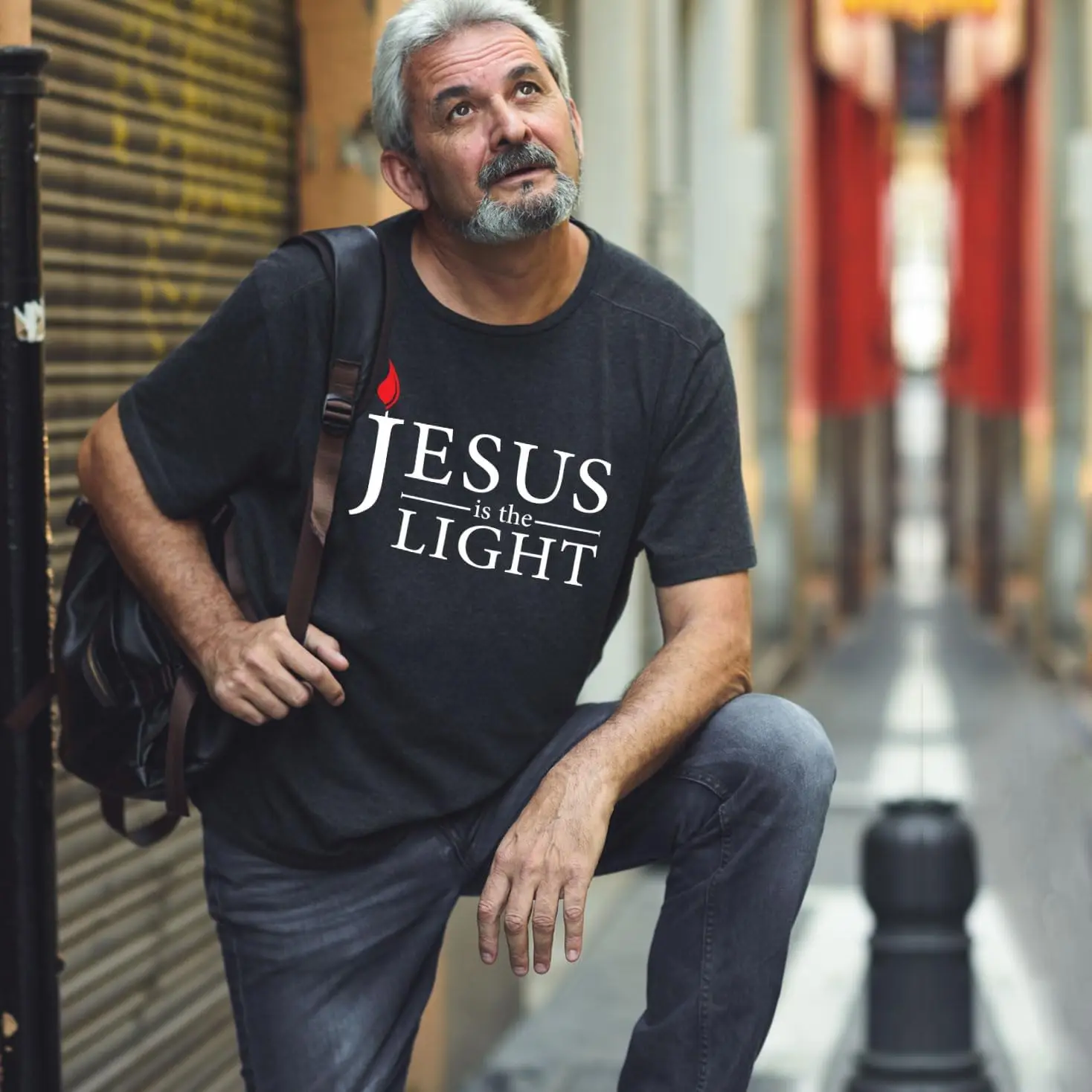 lepni.me Мужская футболка Иисус Христос - Свет Любовь Бога Пасха Воскрешение