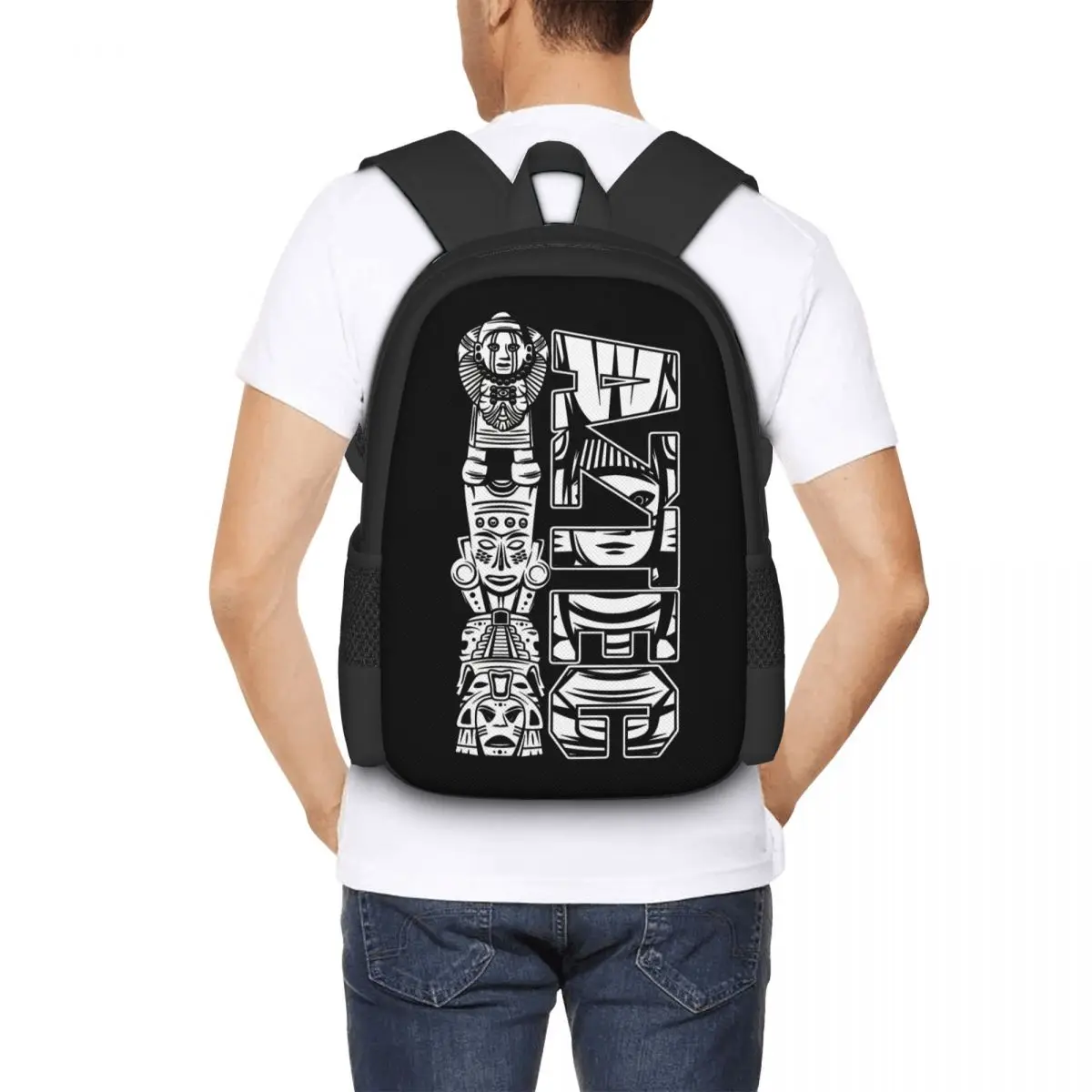 Aztec Mexican Native Culture Maya Inca Native Gift Backpack for Girls Boys Travel RucksackBackpacks for Teenage school bag