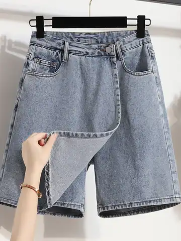Women Summer Casual Jeans New Arrival 2023 Fashion Korean Style Vintage Basics Denim Female High Waist Knee Length Pants B2585