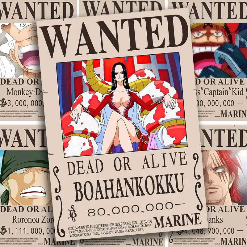 Фото Постеры с изображением Луффи из аниме One Piece, картины на холсте, изображения битвы, для декора стен комнат подростков, подарки №5