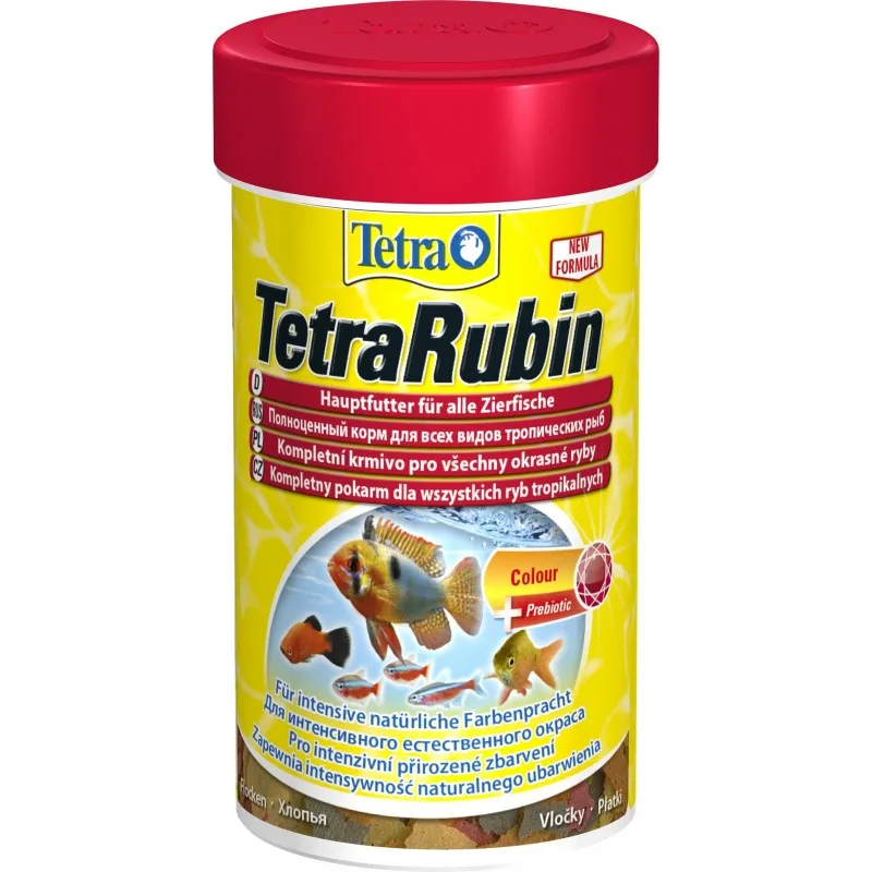 Tetra корма Корм для рыб дусиления насыщенности окраса хлопья TetraRubin Flocken 100ml 139831 0 02