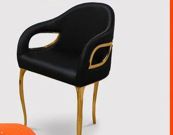 With Metal Leg Fabric Book Chair  Coffee Chair With Armrest