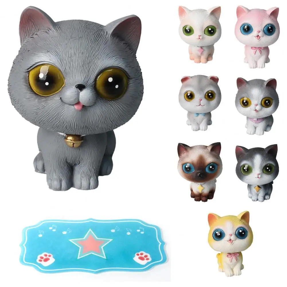 

8 Style Pet Cat Cake Ornaments Birthday Gift Lovely Cats Figurine Miniature Home Decoration Kitten Dolls