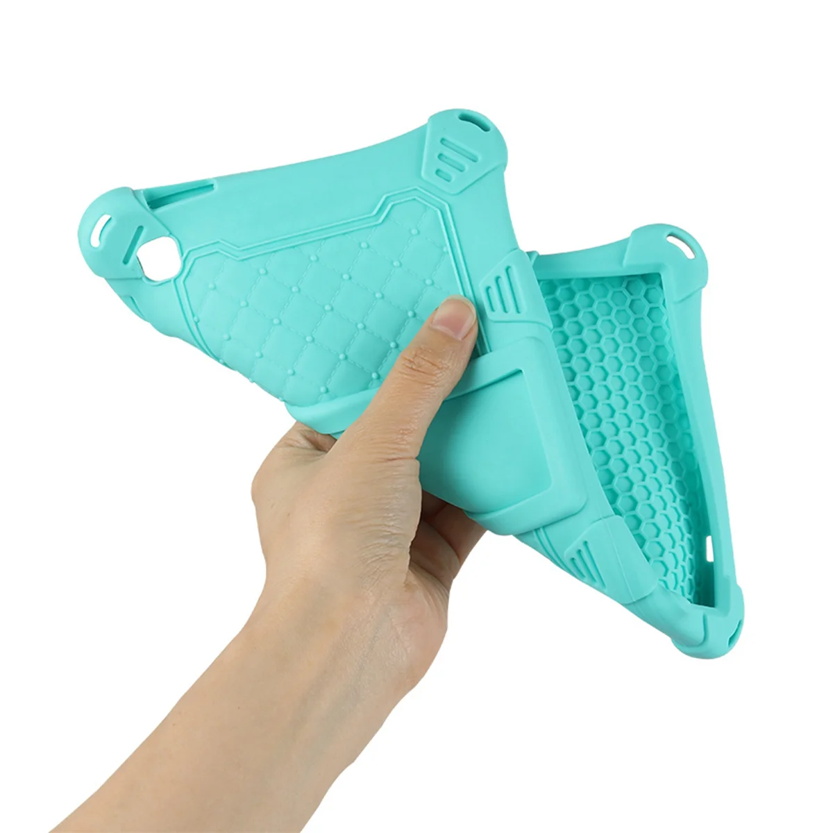 

Силиконовый чехол для Samsung Tab A7 Lite, 2 шт., 8,7 дюйма, 2021 дюйма, T220, T225, чехол для планшета, подставка для планшета с ручкой и ремешком, синий