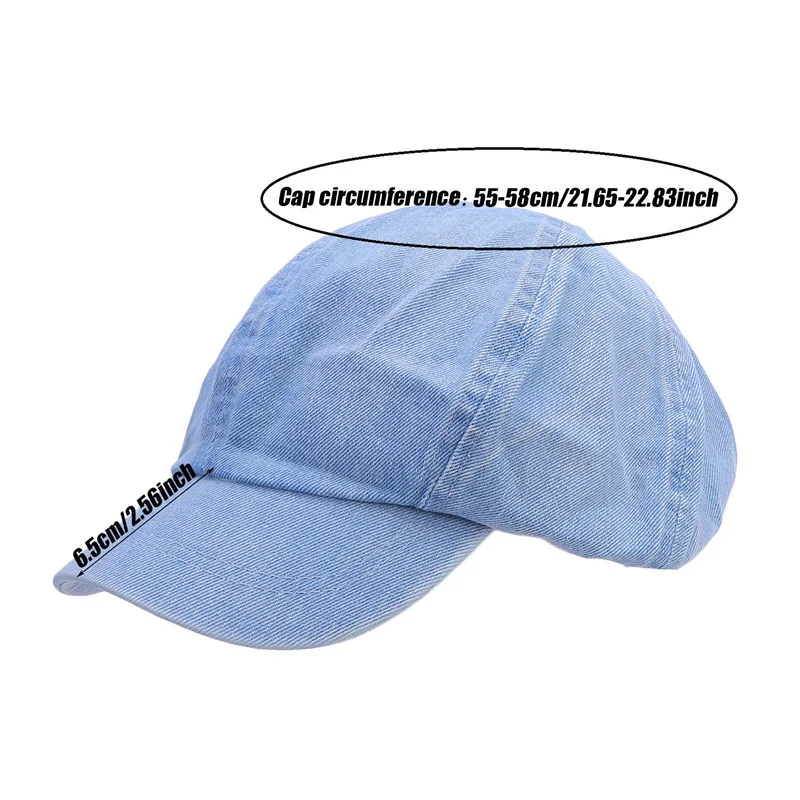 Берет джинсовый в ковбойском стиле для мужчин и женщин повседневная винтажная