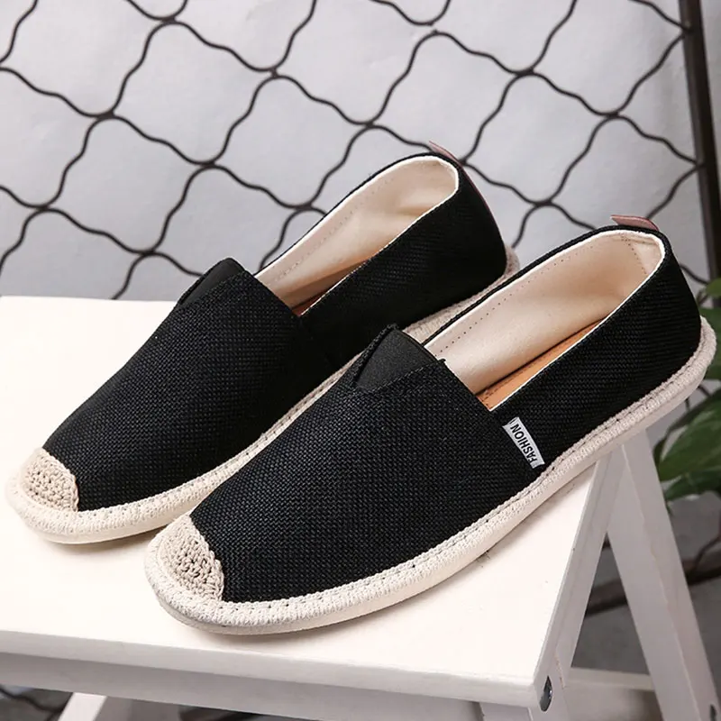 Slip On Sneakers Male Canvas Shoes 
