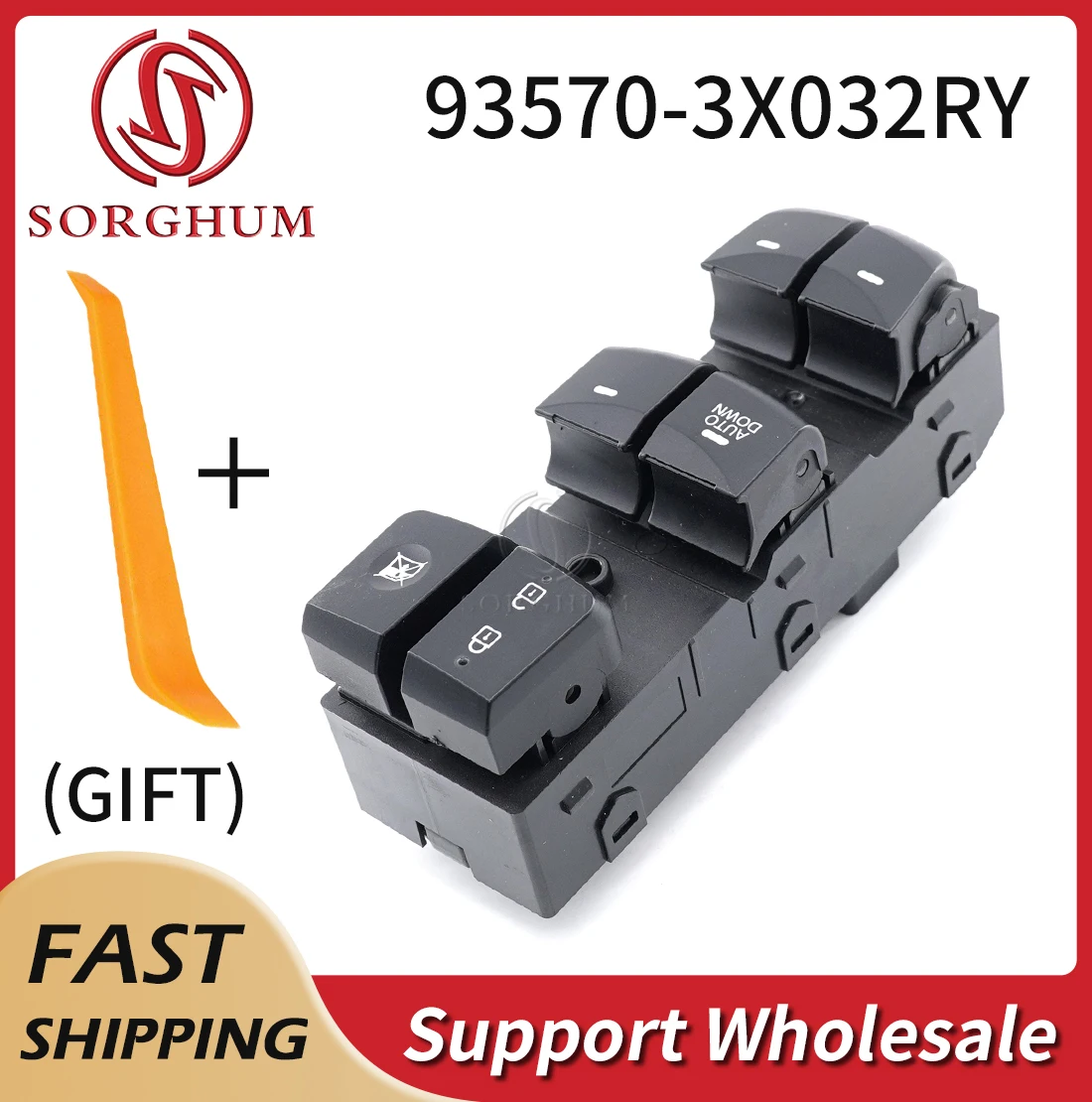 

Sorghum 93570-3X032RY Car Auto Down Left Driver Power Window Switch For Hyundai Elantra Lang 2014-2016 93570-3X030 93570-3X030RY